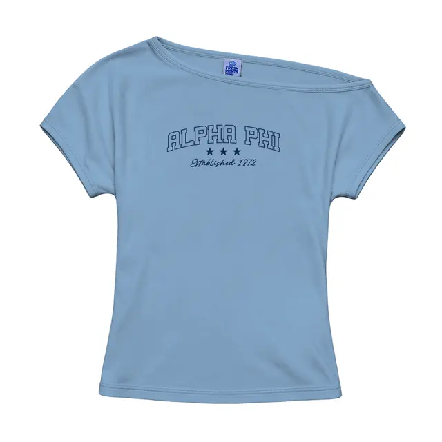 Alpha Phi Block Lettering Design PR Shirt 2