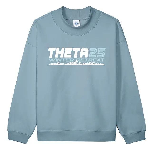 Kappa Alpha Theta Bold Text and Mountain Winter Retreat Sweater 2