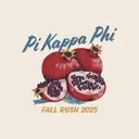 Pi Kappa Phi Pomegranate Art Rush Crewneck