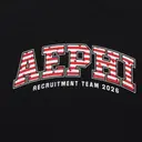 Alpha Epsilon Phi Striped Lettering Rush Tank