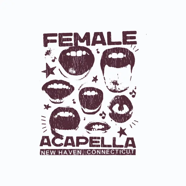 Female Acapella Group Mouths and Stars PR Shirt
