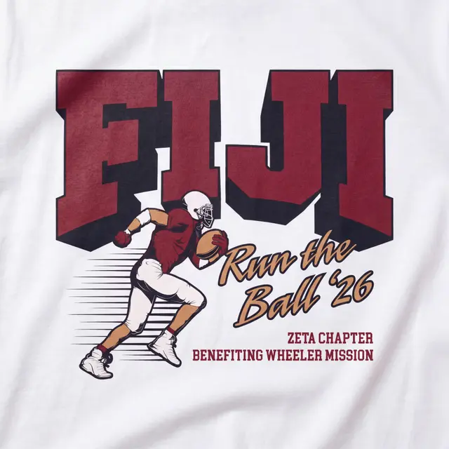Phi Gamma Delta Action-Packed Football Philanthropy Shirt