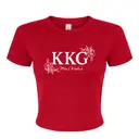 Kappa Kappa Gamma Floral Text Mom's Weekend Shirt 2