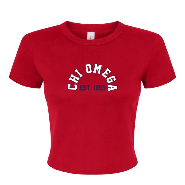 Chi Omega Bold Arch Text PR Shirt 2