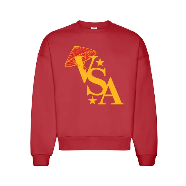 Vietnamese Student Association Rice Hat Graphic PR Crewneck 2