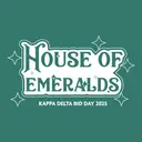 Kappa Delta House of Emeralds Sparkling Typography Bid Day Tank