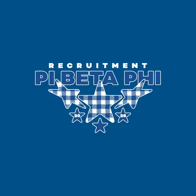 Pi Beta Phi Plaid Stars Recruitment Sweater