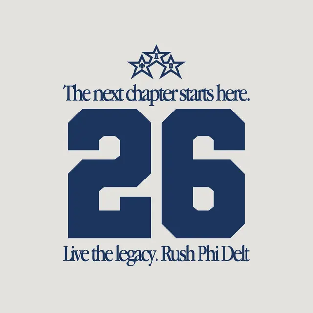 Phi Delta Theta Bold Number Rush Crewneck