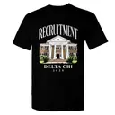 Delta Chi Classic Mansion Graphic Recruitment Shirt 2