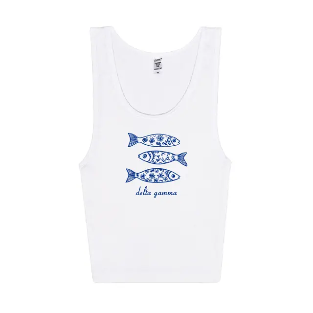 Delta Gamma Floral Fish PR Tank 2