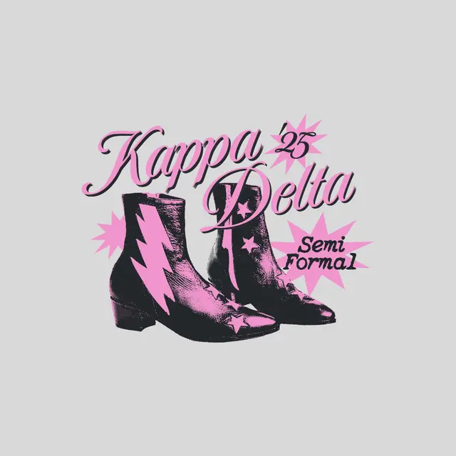 Kappa Delta Star Boots Semi Formal Shirt