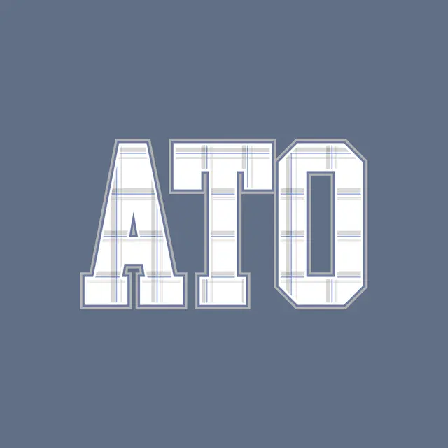 Alpha Tau Omega Plaid Lettering PR Crewneck