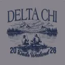Delta Chi Fishing Scene Parent's Weekend Shirt