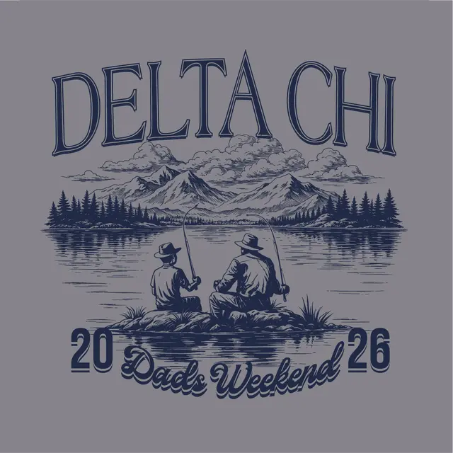 Delta Chi Fishing Scene Parent's Weekend Shirt