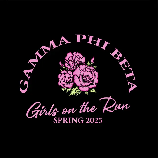 Gamma Phi Beta Pink Floral Girls on the Run Shirt