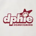 Delta Phi Epsilon Bold Lettering Football Graphic Homecoming Shirt