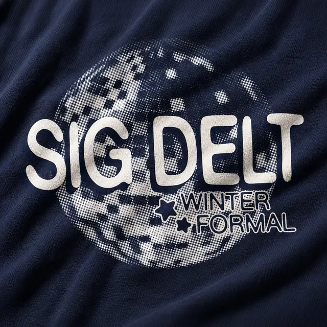 Sigma Delta Tau Disco Ball Design Formal Hoodie