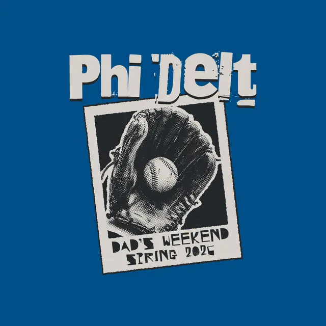 Phi Delta Theta Baseball Glove Dad's Weekend Crewneck