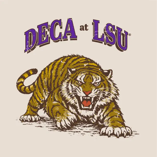 DECA at LSU Fierce Tiger Graphic Shirt