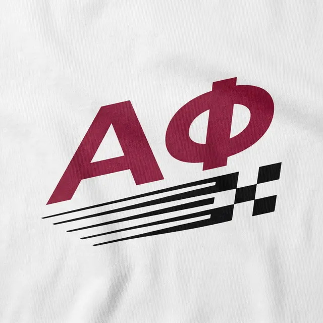 Alpha Phi Speed Stripe Graphic PR Shorts