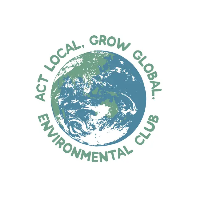 Environmental Club Act Local Grow Global Earth Graphic PR Shirt