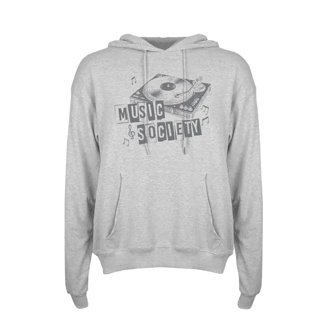 Music Society Turntable Illustration PR Hoodie 2