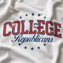 College Republicans Star Pattern Block Lettering Hoodie