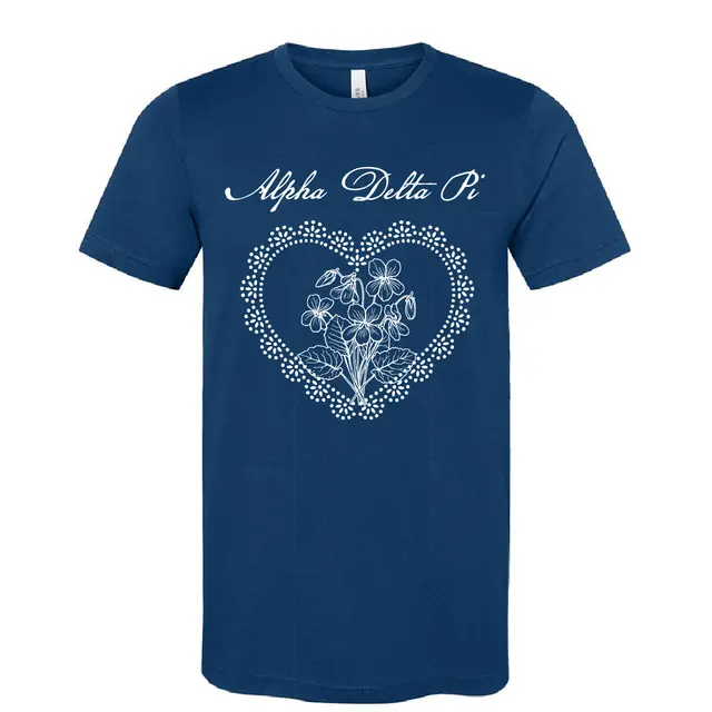 Alpha Delta Pi Floral Heart PR Shirt 2