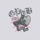 Gamma Phi Beta Heart Megaphone Graphic Bid Day Tank