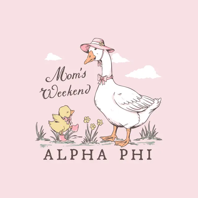 Alpha Phi Goose and Duck Mom's Weekend Crewneck