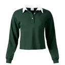 Fresh Prints Cropped Rugby Tee fp39 Moss  Front