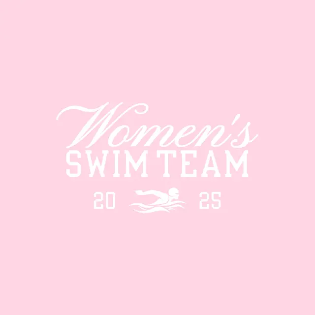 Women's Swim Team Elegant Script PR Hoodie
