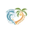 Outdoor Adventures Club Wave and Palm Tree PR Hoodie