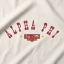 Alpha Phi Curved Text Big Little Reveal Sweater
