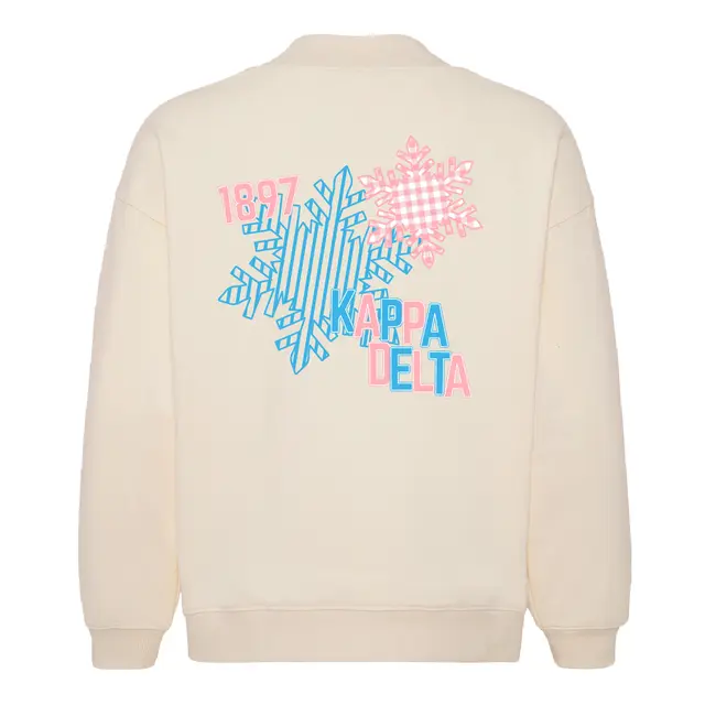 Kappa Delta Snowflake Illustration Winter Sweater 2