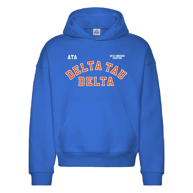 Delta Tau Delta Arched Block Lettering PR Hoodie 2