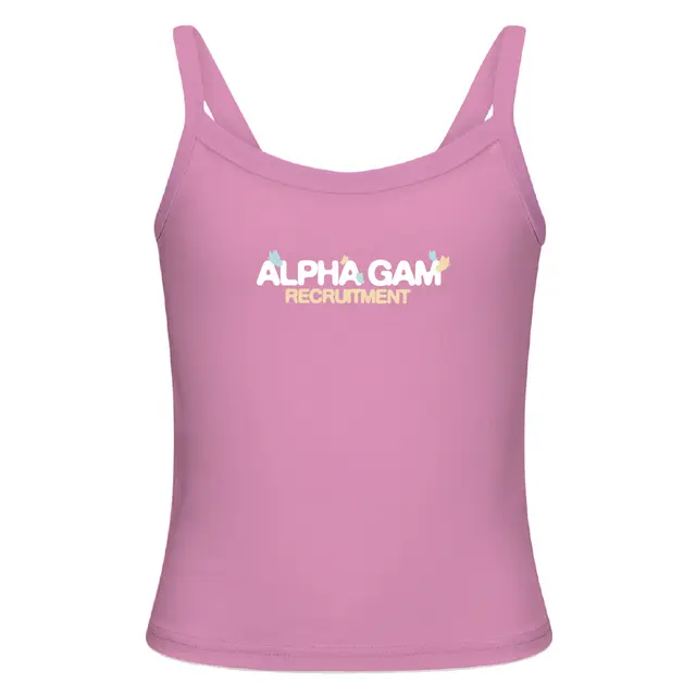 Alpha Gamma Delta Pastel Butterflies Recruitment Tank 2