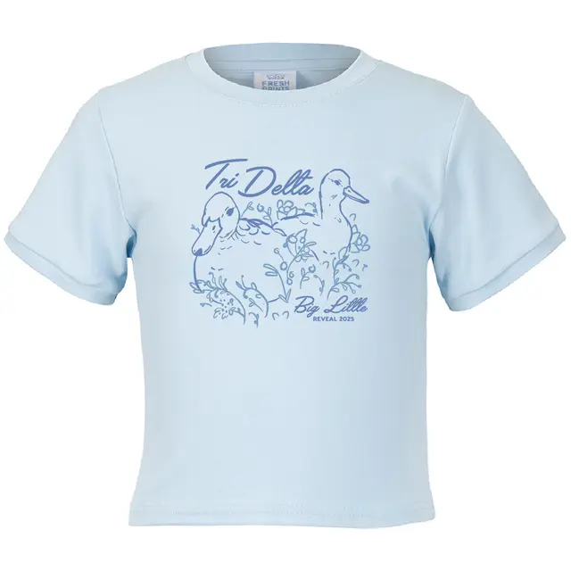 Delta Delta Delta Duck Illustration Big Little Shirt 2