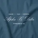 Alpha Xi Delta Script Lettering PR Sweater