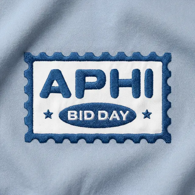 Alpha Phi Block Lettering Bid Day Sweater