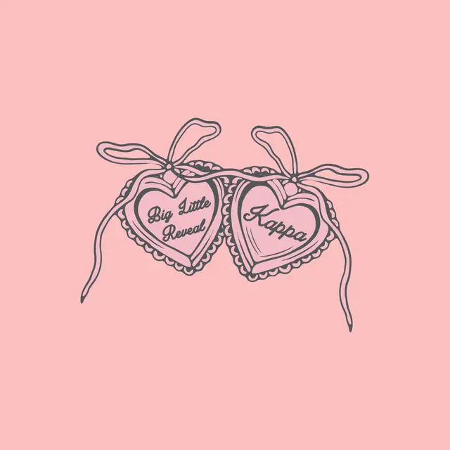 Kappa Kappa Gamma Heart Bows Big Little Reveal Tank