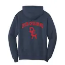 Delta Epsilon Mu Arched Lettering PR Hoodie 2