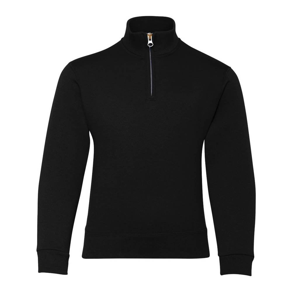 希少XL! 80s jerseez blank zip foody black! Jerzees Youth 8 Oz. Nublend Quarter-Zip Cadet Collar Sweatshirt