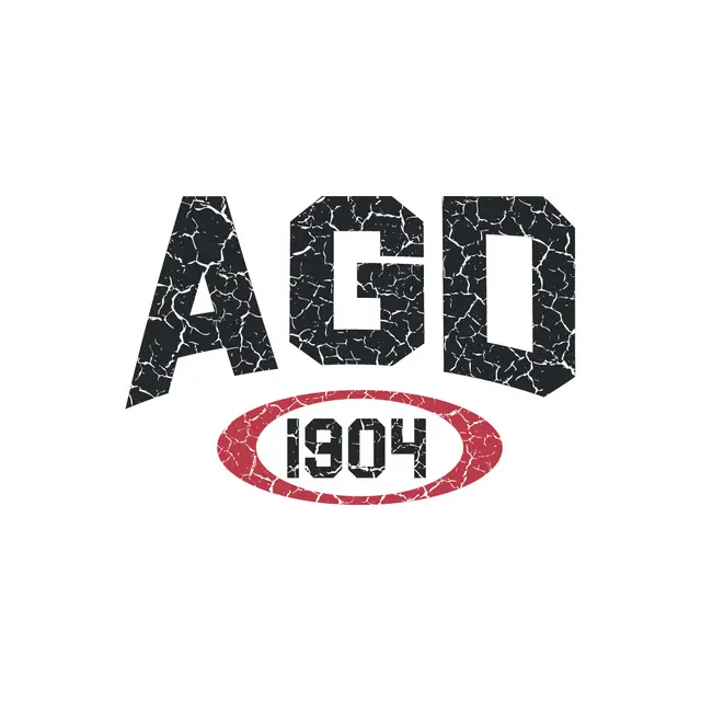 Alpha Gamma Delta Cracked Lettering with Red Oval PR Shirt