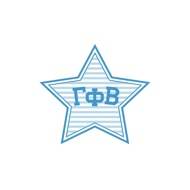 Gamma Phi Beta Striped Star Design PR Shirt