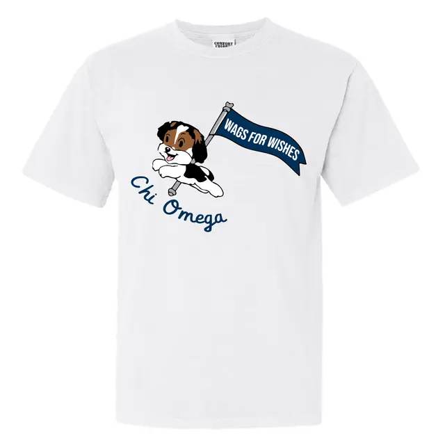 Chi Omega Puppy Graphic Philanthropy Shirt 2