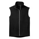 Port Authority Microfleece Vest Black Front