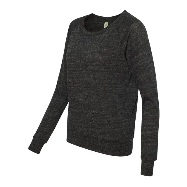 Alternative Ladies' Slouchy Eco-Jersey Pullover aa1990 Eco Black Left