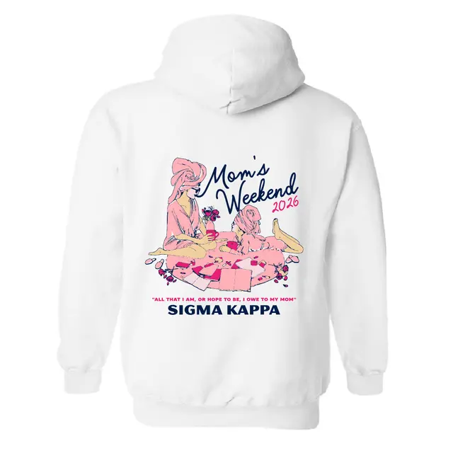 Sigma Kappa Mom's Weekend Illustration Hoodie 2