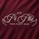 Pi Beta Phi Winged Script Date Party Shirt